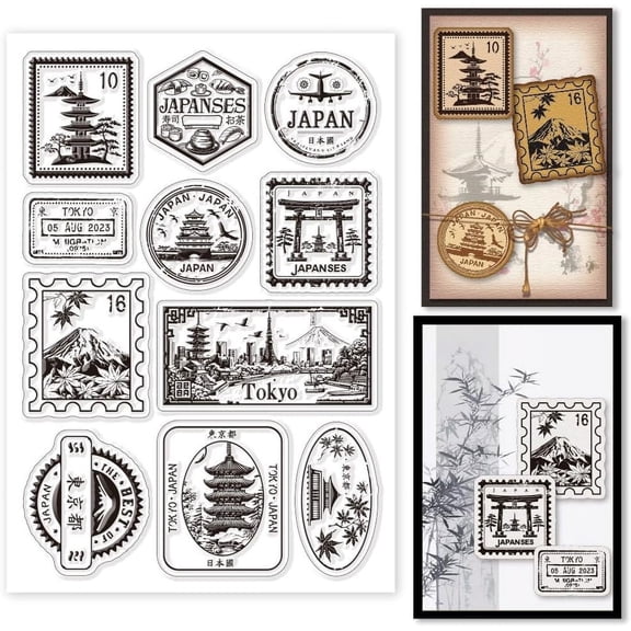 1sheet Custom Summer Theme PVC Plastic Clear Stamps for Scrapbooking Photo Album tive Cards Making Mixed Shapes 160x110mm