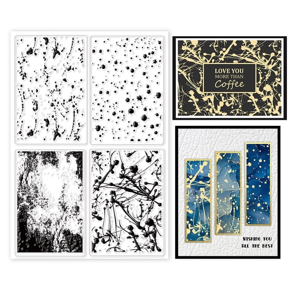 1sheet Decorative Background Clear Stamps Snow Ink dot Background Silicone Clear Stamp Seals for Cards Making Scrapbooking Photo Journal Album Decoration