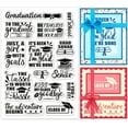 thumbnail image 1 of 1sheet Decorative Clear Stamps Graduation Silicone Stamp Inspiring Words Plastic Stamps Film Frame Transparent, 1 of 9
