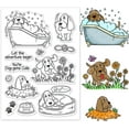 thumbnail image 1 of 1sheet Dog Clear Stamps Transparent Craft Stamps Pet Doggie Shape Patterns Rubber Stamps Animal Stamps, 1 of 9