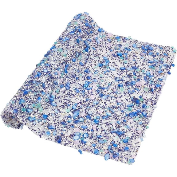 1sheet Hotfix Rhinestone Sheet 8.3x12.4inch Royal Blue Resin Rhinestone Sheet Iron/Sew on Beaded Ribbon Shiny Rhinestone Decoration Applique