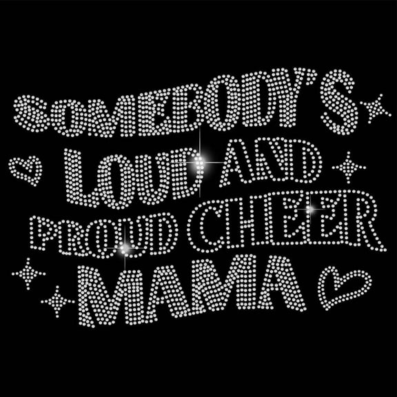 1sheet Mama Iron on Rhinestones Transfer Motivational Text Bling Glass Rhinestone Decals Mama Gift DIY Hotfix Transfer Stickers for T-Shirt Clothing Hoodies Art Craft Decor Gifts