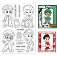 thumbnail image 1 of 1sheet People Students Clear Stamps for DIY Scrapbooking Dog Cat Friendship Silicone Clear Stamp Seals, 1 of 8