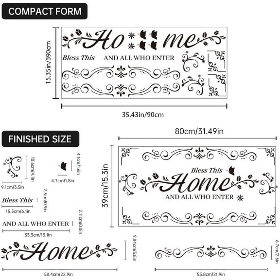 1sheet Translucent PVC Self Adhesive Wall Stickers Waterproof Building Decals for Home Living Room Bedroom Wall Decoration Floral 900x390mm