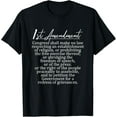 thumbnail image 1 of 1st Amendment U.S. Constitution Support Freedom Of Speech T-Shirtmen and women can wear, black, white, gifts.S,M,L,XL,2XL,3XL,21XL, 1 of 4