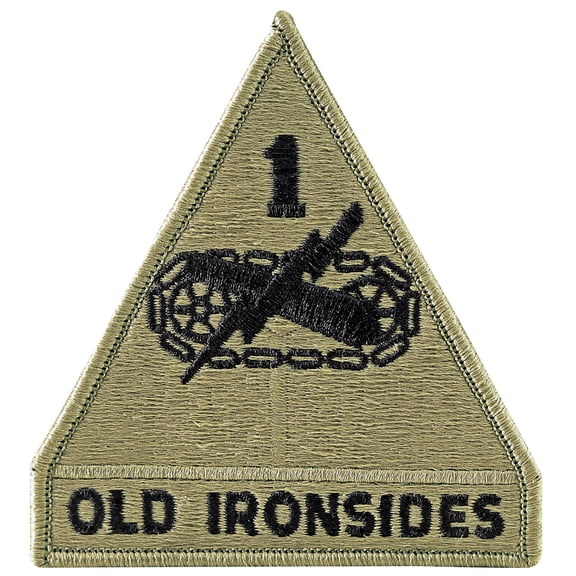 1st Armored Division OCP Hook & Loop Patch