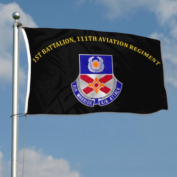 1st Battalion, 111th Aviation Regiment 29th Infantry Division US Army Flag 3x5Feet Outdoor Indoor Decoration Flag with Brass Grommets