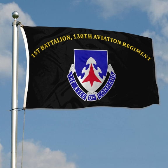 1st Battalion, 130th Aviation Regiment 38th Infantry Division US Army Flag 3x5Feet Outdoor Indoor Decoration Flag with Brass Grommets