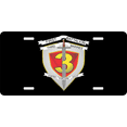 thumbnail image 1 of 1st Battalion 3rd Marines License Plate, 1 of 1