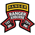 thumbnail image 1 of 1st Battalion 75th (RGT) Ranger Airborne Decal, 1 of 1