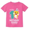 thumbnail image 1 of 1st Birthday Baby Shark Shirt One Year Old Birthday Boy Girl Shirt Pink 24M, 1 of 6