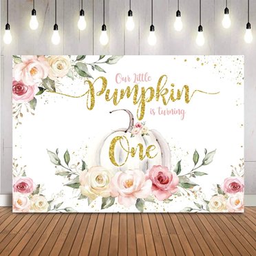 Little Pumpkin First Birthday Crown - Pumpkin Theme Birthday