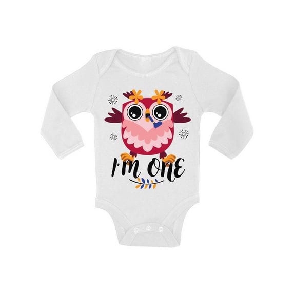 1st Birthday Bodysuits - Cute Baby Boy Baby Girl Shirt - Little Owl One Piece