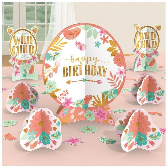 Its A Girl Table Decor Fold And Flare Centerpieces | Marketplace