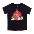 thumbnail image 1 of 1st Birthday Boy Outfit Farm Animal First Birthday Shirt for Baby boy Black Short Sleeve Shirt, 1 of 2