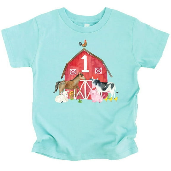 1st Birthday Boy Outfit Farm Animal First Birthday Shirt for Baby boy Chill Short Sleeve Shirt