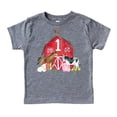 thumbnail image 1 of 1st Birthday Boy Outfit Farm Animal First Birthday Shirt for Baby boy Granite Heather Short Sleeve Shirt, 1 of 2