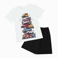 thumbnail image 1 of 1st Birthday Outfit Boy Toddler Boys Summer Set Short Sleeve Crewneck Graphic T Shirt Breathable Shorts Casual Outfit, 1 of 4