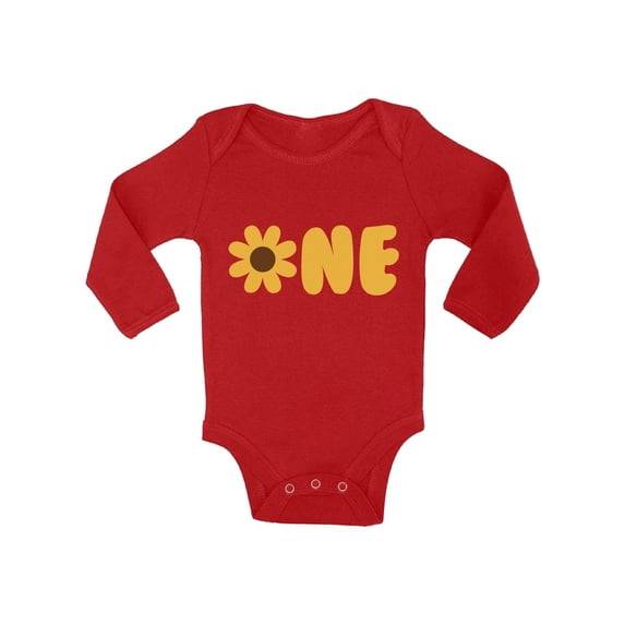 1st Birthday Outfits - Cute Baby Boy Baby Girl Shirt - Sunflower Bodysuit