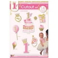 thumbnail image 1 of 1st Birthday Pink Cutout Set (14), 1 of 2