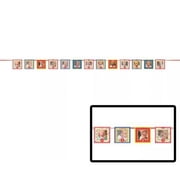 1st Birthday Rainbow Photo Holder Garland (9ft)