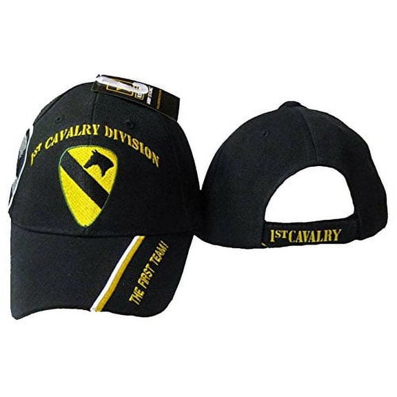 1st CAV Cap Cavalry Division Black Hat First Team and BCAH Bumper Sticker