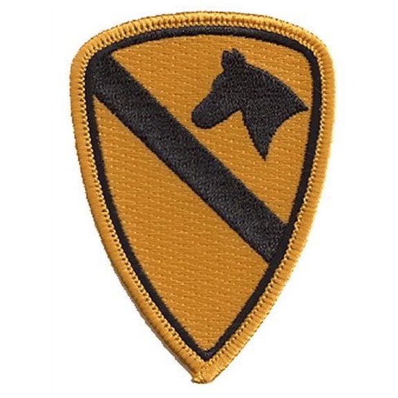 1st Calvary iron-on embroidered patch