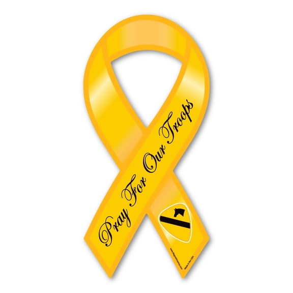 1st Cav / Pray For Our Troops Ribbon Magnet