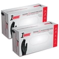 thumbnail image 1 of 1st Choice Black Disposable Nitrile Gloves, Size Large, 200 Count, 6 mil, 1 of 7