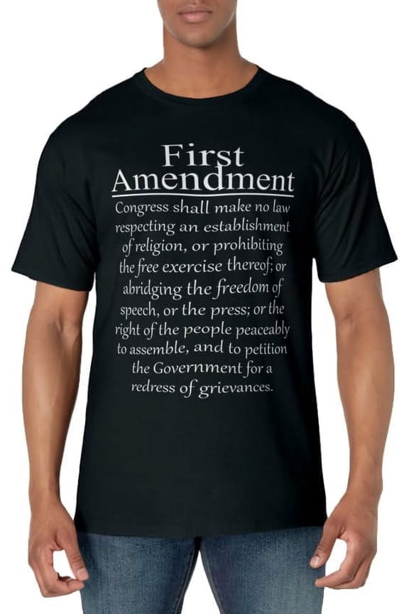 1st First Amendment U.S. Constitution Patriot US History T-Shirt