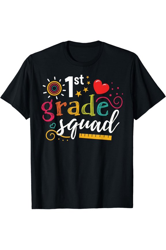 1st First Grade Squad Student Teacher Gift Back To School T-Shirt