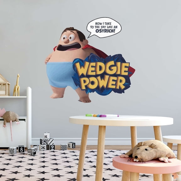 Children Wedgie Power Take in the Sky Adorable Cartoon Wall Decal Decoration Underpants Kids Cartoon Character Lasts Years and Easily Removable - Size: 10 In(W) x 9 In(H)
