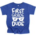 thumbnail image 1 of 1st Grade Dude First Day of School Gift Back to School T-Shirt Boys Back to School Vintage Royal Shirt 3T, 1 of 1