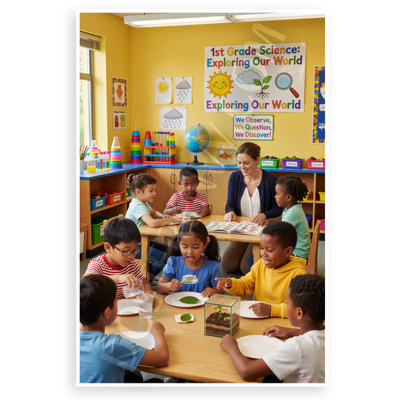 1st Grade Science Exploring Our World Classroom Educational 12x18 US Made Poster