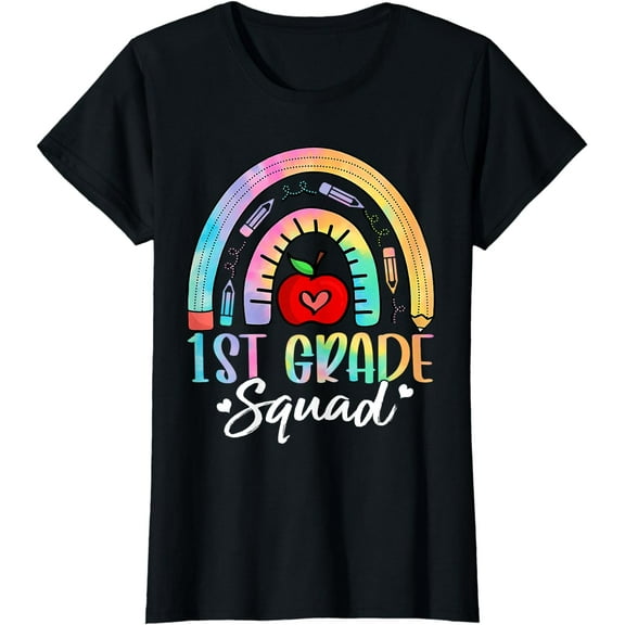 1st Grade Squad Back To School First Grade Teacher Girls T-Shirt
