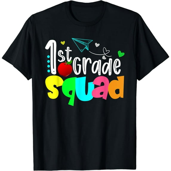 1st Grade Squad First Teacher Student Team Back To School T-Shirt