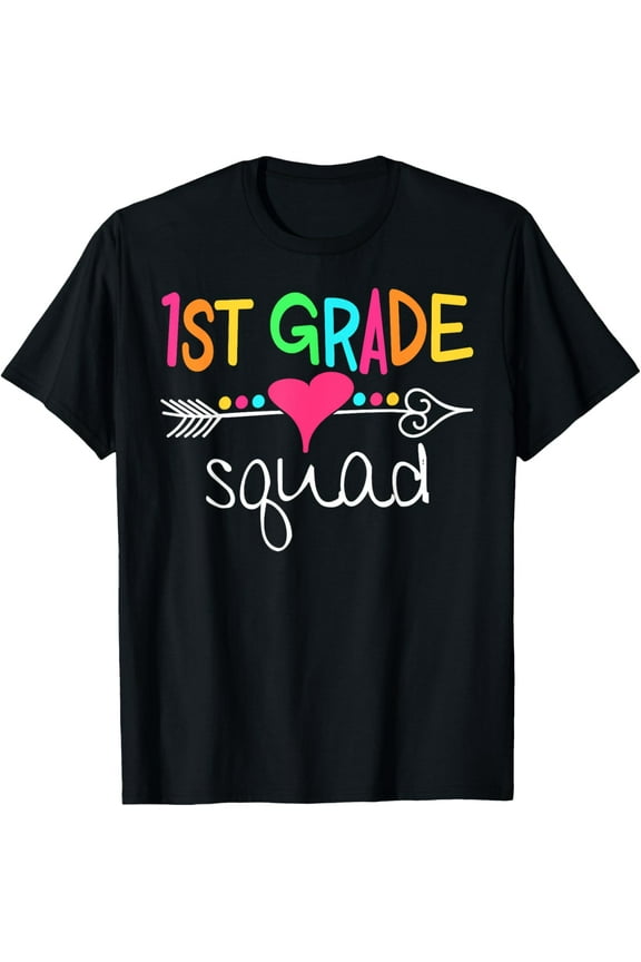 1st Grade Squad First Teacher Student Team Back To School T-Shirt