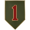 thumbnail image 1 of 1st Infantry Division 1 inch Enamel Pin, 1 of 2