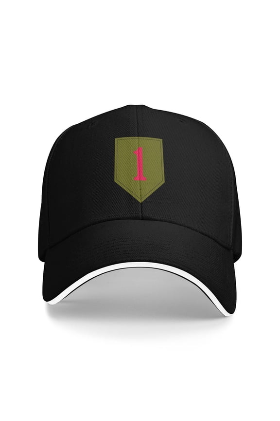 1st Infantry Division Unisex Adult Baseball Caps Adjustable Casquette Dad Hat Sandwich Cap Outdoors Headwear