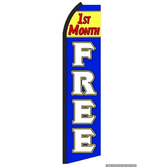 1st Month Free Swooper flag Without Pole Advertisement /Business Flags | Feather Flag |
