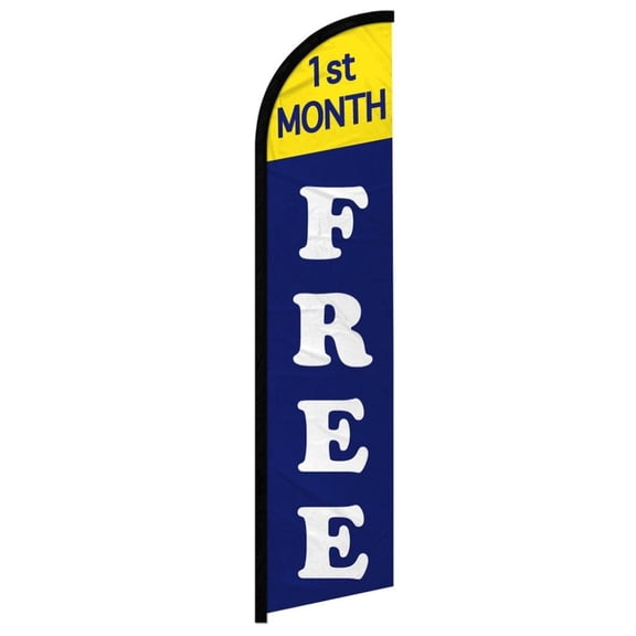 1st Month Free Windless Banner Flag