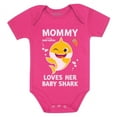 thumbnail image 1 of 1st Mothers Day Baby Shark Doo Doo Doo Outfit Mom Gifts Baby Boy Girl Bodysuit Loves Baby Shark Wow pink 12M (6-12M), 1 of 6