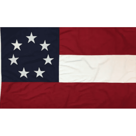 1st National 7 Stars 3'x5' Embroidered Flag ROUGH TEX Cotton