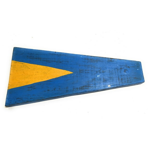 1st Nautical Numerical Flag 12" Wood Plaque - Coastal Decor | #skn160221st