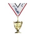thumbnail image 1 of 1st Place Cup Star Gold Medal Award - Includes Ribbon, 1 of 1