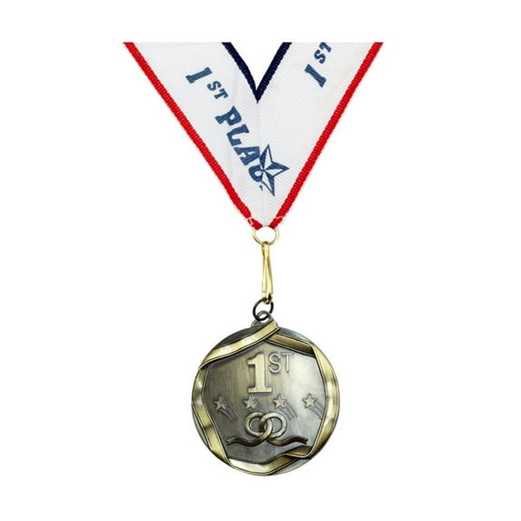 1st Place Shooting Stars Gold Medal Award - Includes Ribbon