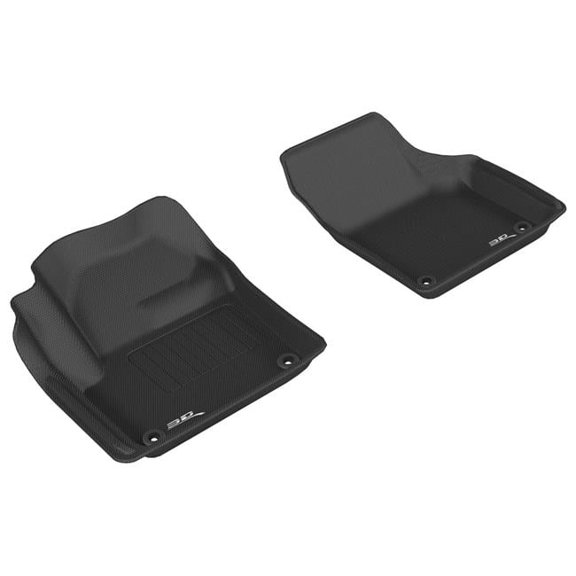 1st Row Floor Mat Set for 2015-2019 Land Rover Discovery Sport, Black - Kagu