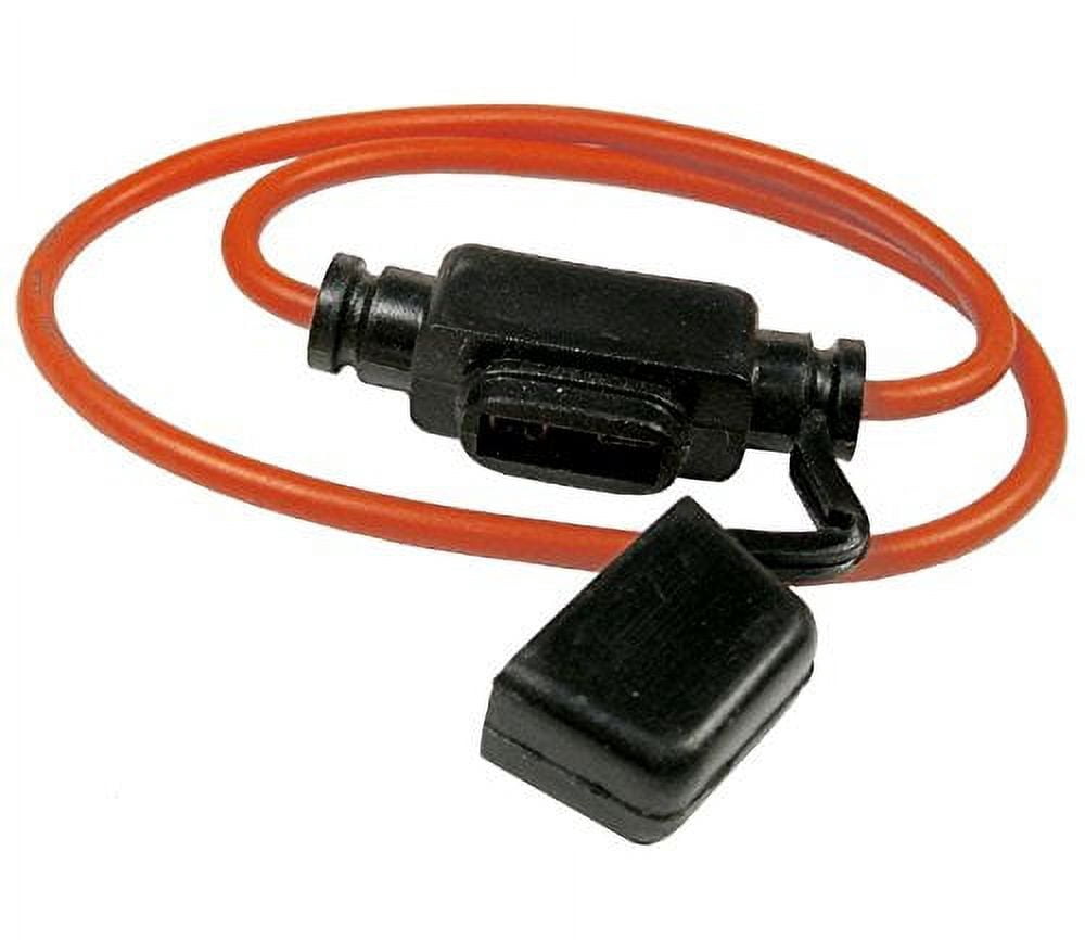 1st Source 10 AMP In-Line ATM Mini Blade Fuse Holder with Dust Cap 16 AWG 100 per Package