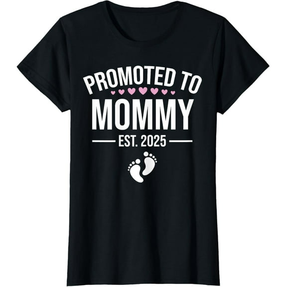 1st Time Mom EST 2025 New First Mommy 2025 T-Shirt
