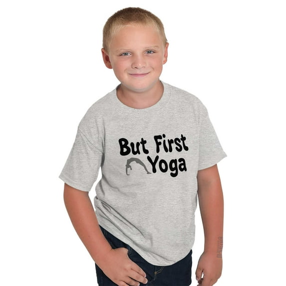 1st Yoga Relaxing Meditation Namaste Girls Kids T Shirt Tees Teen Brisco Brands L